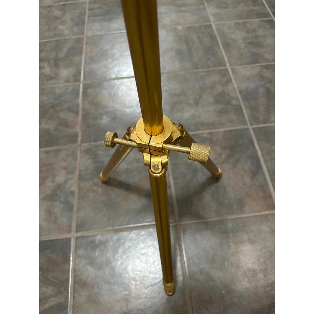 Vintage Gold Tiltall Junior Tripod by Uniphot Corp Made in USA Camera Stand